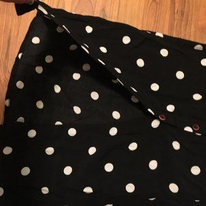 Free People Midi Polka Dot Skirt